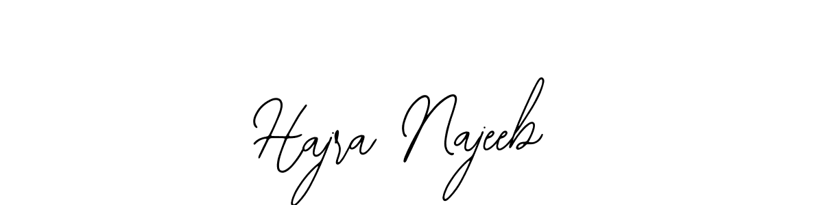 Also we have Hajra Najeeb name is the best signature style. Create professional handwritten signature collection using Bearetta-2O07w autograph style. Hajra Najeeb signature style 12 images and pictures png