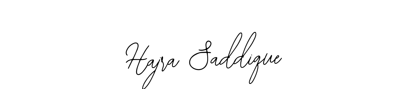 How to make Hajra Saddique name signature. Use Bearetta-2O07w style for creating short signs online. This is the latest handwritten sign. Hajra Saddique signature style 12 images and pictures png