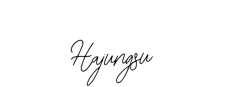 Design your own signature with our free online signature maker. With this signature software, you can create a handwritten (Bearetta-2O07w) signature for name Hajungsu. Hajungsu signature style 12 images and pictures png