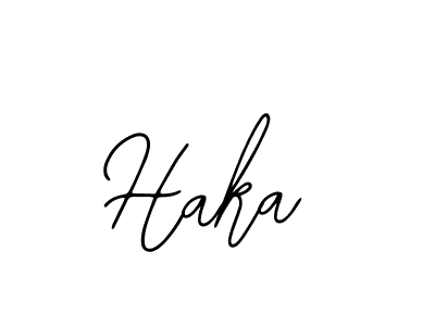 How to make Haka signature? Bearetta-2O07w is a professional autograph style. Create handwritten signature for Haka name. Haka signature style 12 images and pictures png