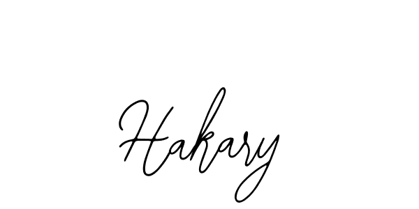 Design your own signature with our free online signature maker. With this signature software, you can create a handwritten (Bearetta-2O07w) signature for name Hakary. Hakary signature style 12 images and pictures png