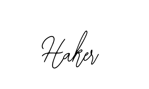 How to make Haker signature? Bearetta-2O07w is a professional autograph style. Create handwritten signature for Haker name. Haker signature style 12 images and pictures png