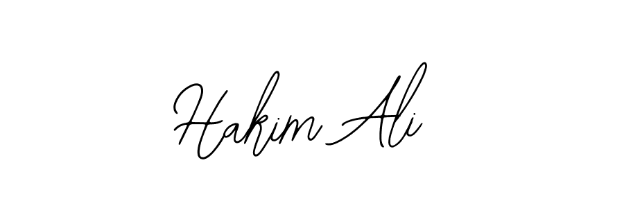 How to make Hakim Ali name signature. Use Bearetta-2O07w style for creating short signs online. This is the latest handwritten sign. Hakim Ali signature style 12 images and pictures png