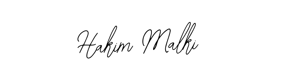 Use a signature maker to create a handwritten signature online. With this signature software, you can design (Bearetta-2O07w) your own signature for name Hakim Malki. Hakim Malki signature style 12 images and pictures png