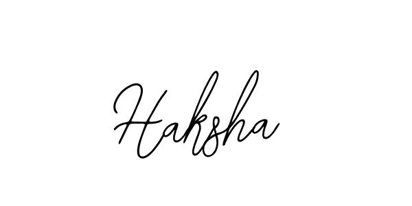 Design your own signature with our free online signature maker. With this signature software, you can create a handwritten (Bearetta-2O07w) signature for name Haksha. Haksha signature style 12 images and pictures png