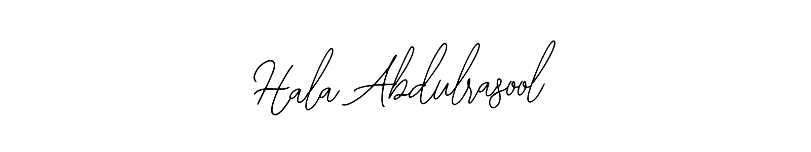 How to make Hala Abdulrasool name signature. Use Bearetta-2O07w style for creating short signs online. This is the latest handwritten sign. Hala Abdulrasool signature style 12 images and pictures png