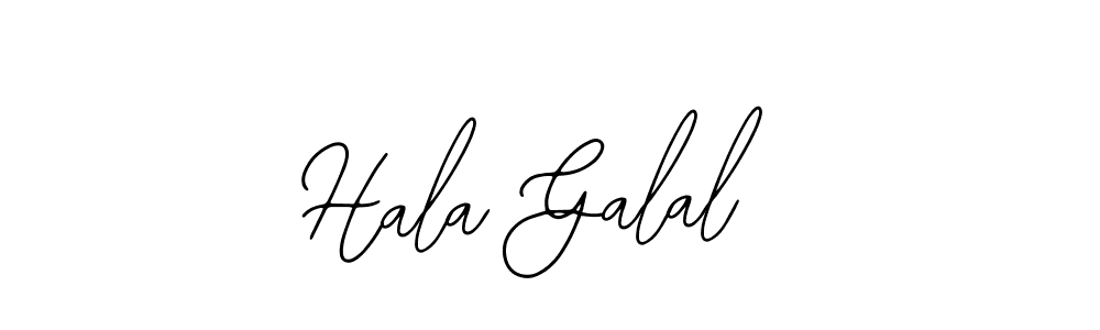 Bearetta-2O07w is a professional signature style that is perfect for those who want to add a touch of class to their signature. It is also a great choice for those who want to make their signature more unique. Get Hala Galal name to fancy signature for free. Hala Galal signature style 12 images and pictures png