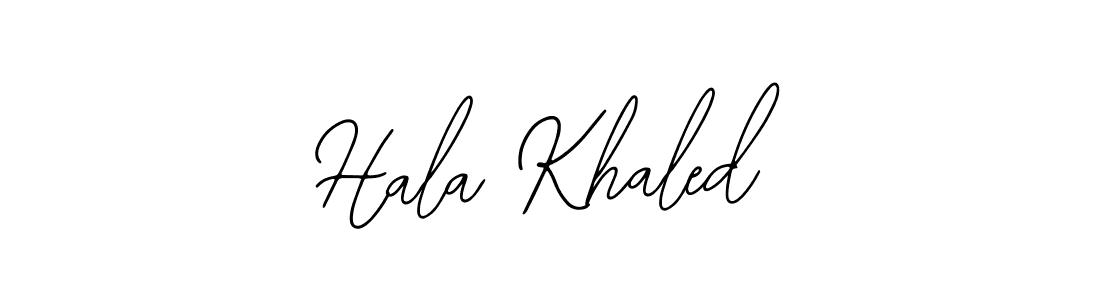 How to make Hala Khaled name signature. Use Bearetta-2O07w style for creating short signs online. This is the latest handwritten sign. Hala Khaled signature style 12 images and pictures png