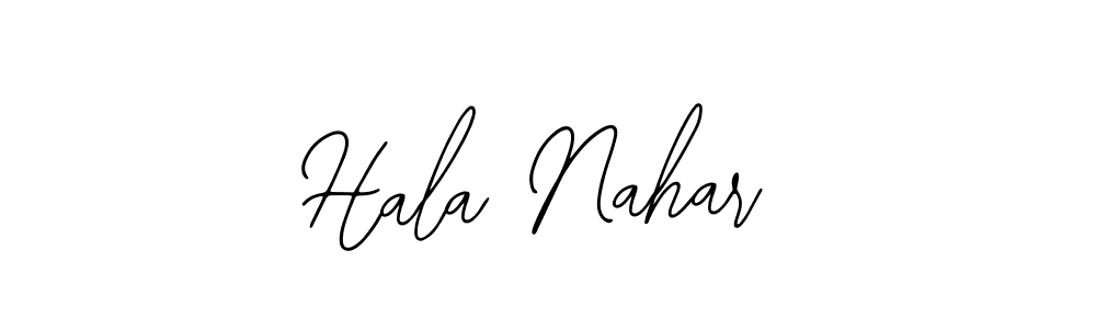 How to make Hala Nahar name signature. Use Bearetta-2O07w style for creating short signs online. This is the latest handwritten sign. Hala Nahar signature style 12 images and pictures png