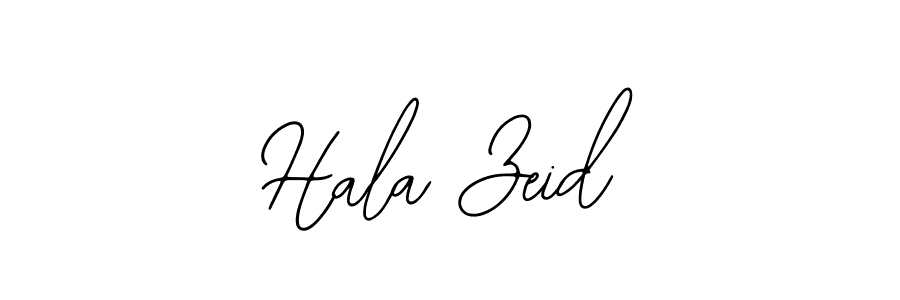 The best way (Bearetta-2O07w) to make a short signature is to pick only two or three words in your name. The name Hala Zeid include a total of six letters. For converting this name. Hala Zeid signature style 12 images and pictures png