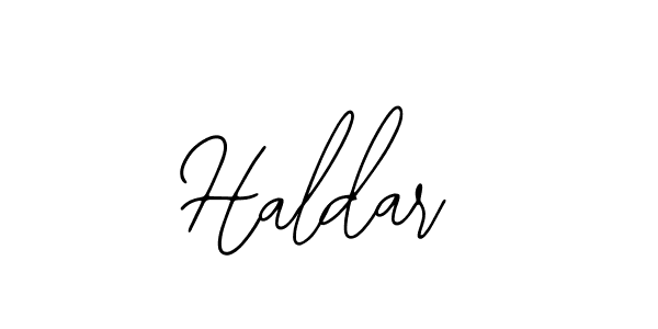 How to make Haldar name signature. Use Bearetta-2O07w style for creating short signs online. This is the latest handwritten sign. Haldar signature style 12 images and pictures png