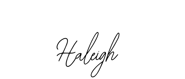 Design your own signature with our free online signature maker. With this signature software, you can create a handwritten (Bearetta-2O07w) signature for name Haleigh. Haleigh signature style 12 images and pictures png