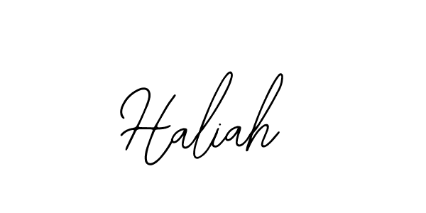 The best way (Bearetta-2O07w) to make a short signature is to pick only two or three words in your name. The name Haliah include a total of six letters. For converting this name. Haliah signature style 12 images and pictures png