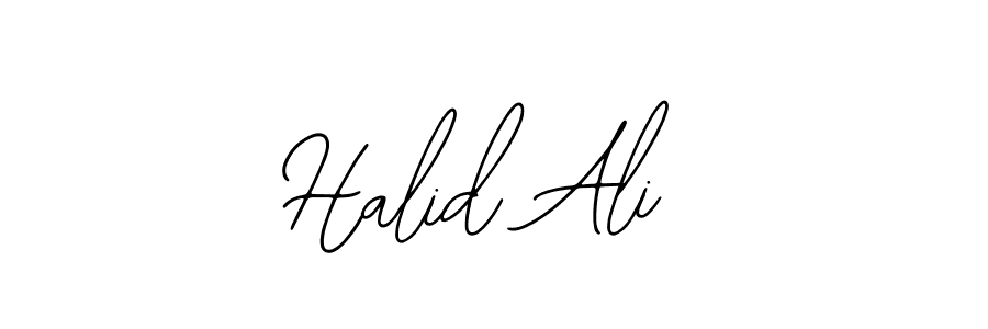 if you are searching for the best signature style for your name Halid Ali. so please give up your signature search. here we have designed multiple signature styles  using Bearetta-2O07w. Halid Ali signature style 12 images and pictures png