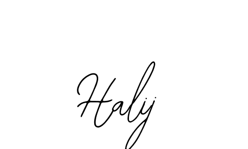 You should practise on your own different ways (Bearetta-2O07w) to write your name (Halij) in signature. don't let someone else do it for you. Halij signature style 12 images and pictures png