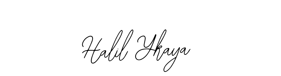 The best way (Bearetta-2O07w) to make a short signature is to pick only two or three words in your name. The name Halil Ykaya include a total of six letters. For converting this name. Halil Ykaya signature style 12 images and pictures png