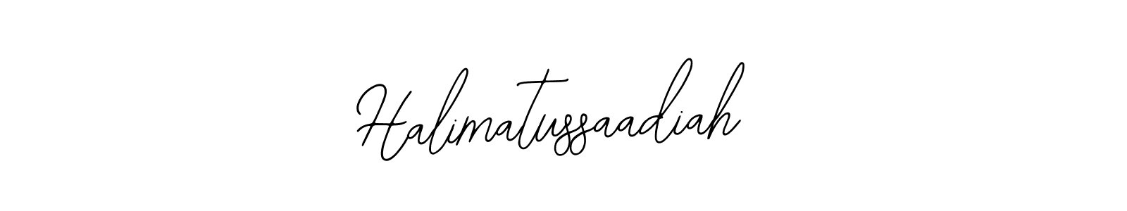 Make a beautiful signature design for name Halimatussaadiah. With this signature (Bearetta-2O07w) style, you can create a handwritten signature for free. Halimatussaadiah signature style 12 images and pictures png