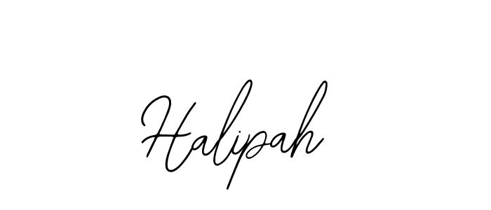 Design your own signature with our free online signature maker. With this signature software, you can create a handwritten (Bearetta-2O07w) signature for name Halipah. Halipah signature style 12 images and pictures png