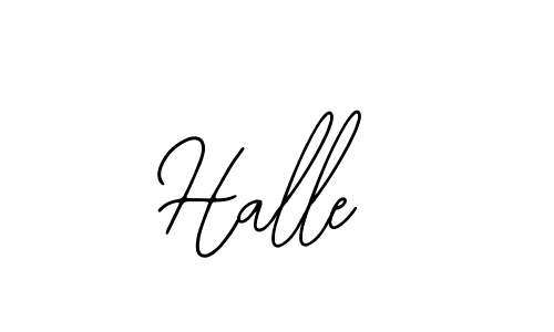 You should practise on your own different ways (Bearetta-2O07w) to write your name (Halle) in signature. don't let someone else do it for you. Halle signature style 12 images and pictures png