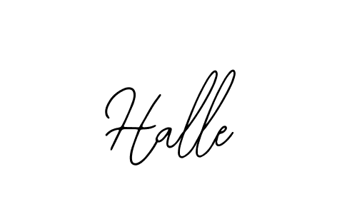 You should practise on your own different ways (Bearetta-2O07w) to write your name (Halle) in signature. don't let someone else do it for you. Halle signature style 12 images and pictures png