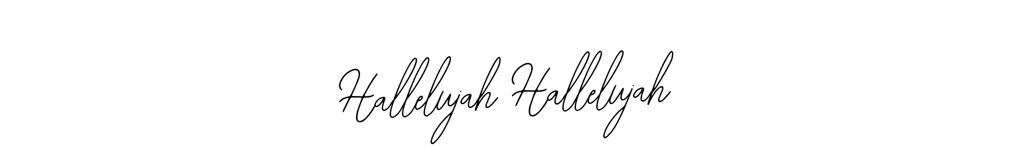 How to make Hallelujah Hallelujah name signature. Use Bearetta-2O07w style for creating short signs online. This is the latest handwritten sign. Hallelujah Hallelujah signature style 12 images and pictures png