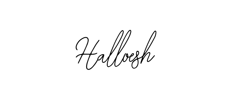 How to Draw Halloesh signature style? Bearetta-2O07w is a latest design signature styles for name Halloesh. Halloesh signature style 12 images and pictures png