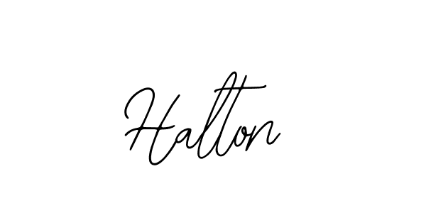 How to make Halton name signature. Use Bearetta-2O07w style for creating short signs online. This is the latest handwritten sign. Halton signature style 12 images and pictures png