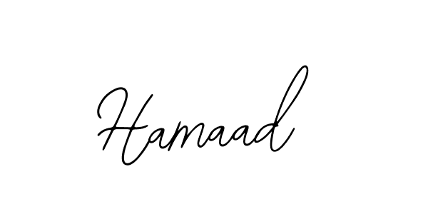 Design your own signature with our free online signature maker. With this signature software, you can create a handwritten (Bearetta-2O07w) signature for name Hamaad. Hamaad signature style 12 images and pictures png