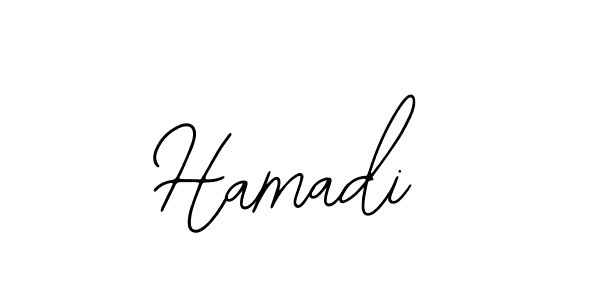 Use a signature maker to create a handwritten signature online. With this signature software, you can design (Bearetta-2O07w) your own signature for name Hamadi. Hamadi signature style 12 images and pictures png