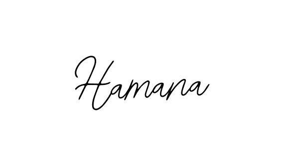 Use a signature maker to create a handwritten signature online. With this signature software, you can design (Bearetta-2O07w) your own signature for name Hamana. Hamana signature style 12 images and pictures png