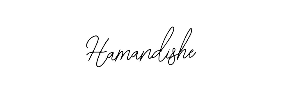 How to make Hamandishe name signature. Use Bearetta-2O07w style for creating short signs online. This is the latest handwritten sign. Hamandishe signature style 12 images and pictures png