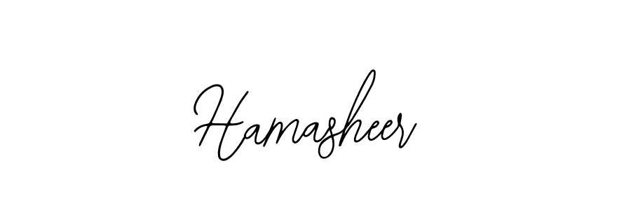 The best way (Bearetta-2O07w) to make a short signature is to pick only two or three words in your name. The name Hamasheer include a total of six letters. For converting this name. Hamasheer signature style 12 images and pictures png