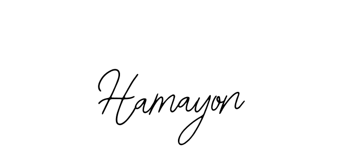 Use a signature maker to create a handwritten signature online. With this signature software, you can design (Bearetta-2O07w) your own signature for name Hamayon. Hamayon signature style 12 images and pictures png
