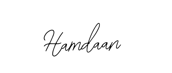 Design your own signature with our free online signature maker. With this signature software, you can create a handwritten (Bearetta-2O07w) signature for name Hamdaan. Hamdaan signature style 12 images and pictures png