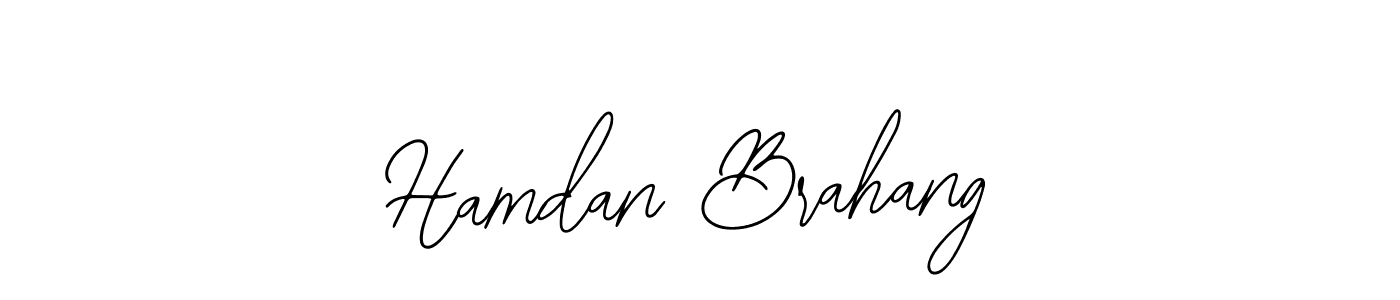 Also You can easily find your signature by using the search form. We will create Hamdan Brahang name handwritten signature images for you free of cost using Bearetta-2O07w sign style. Hamdan Brahang signature style 12 images and pictures png