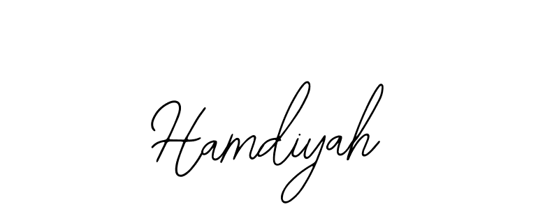 You can use this online signature creator to create a handwritten signature for the name Hamdiyah. This is the best online autograph maker. Hamdiyah signature style 12 images and pictures png