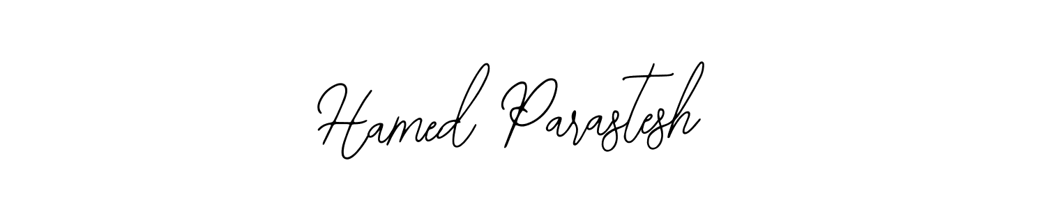 Bearetta-2O07w is a professional signature style that is perfect for those who want to add a touch of class to their signature. It is also a great choice for those who want to make their signature more unique. Get Hamed Parastesh name to fancy signature for free. Hamed Parastesh signature style 12 images and pictures png