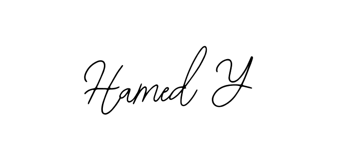 This is the best signature style for the Hamed Y name. Also you like these signature font (Bearetta-2O07w). Mix name signature. Hamed Y signature style 12 images and pictures png
