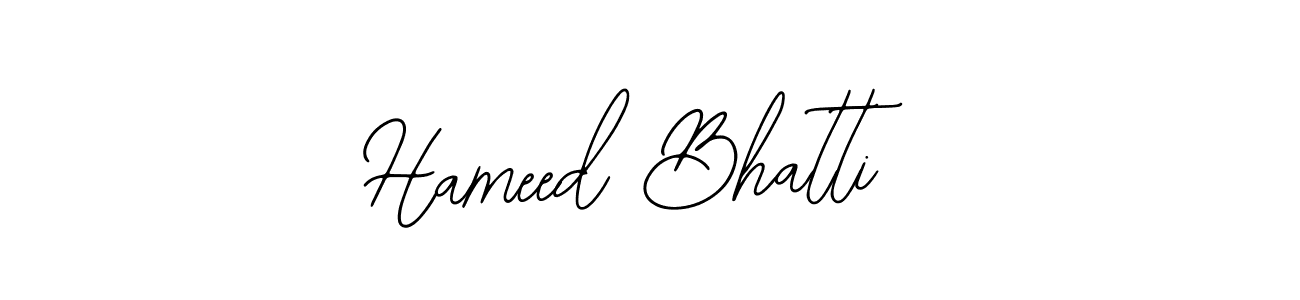 Use a signature maker to create a handwritten signature online. With this signature software, you can design (Bearetta-2O07w) your own signature for name Hameed Bhatti. Hameed Bhatti signature style 12 images and pictures png