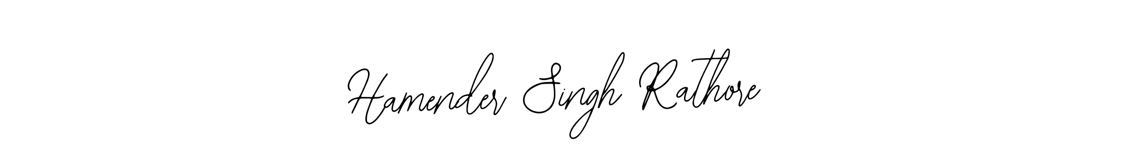Bearetta-2O07w is a professional signature style that is perfect for those who want to add a touch of class to their signature. It is also a great choice for those who want to make their signature more unique. Get Hamender Singh Rathore name to fancy signature for free. Hamender Singh Rathore signature style 12 images and pictures png