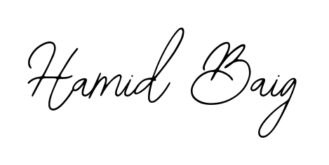 Designed for modern professionals: Hamid Baig name signature crafted with Bearetta-2O07w script. Ready for digital PDF workflows. Hamid Baig signature style 12 images and pictures png