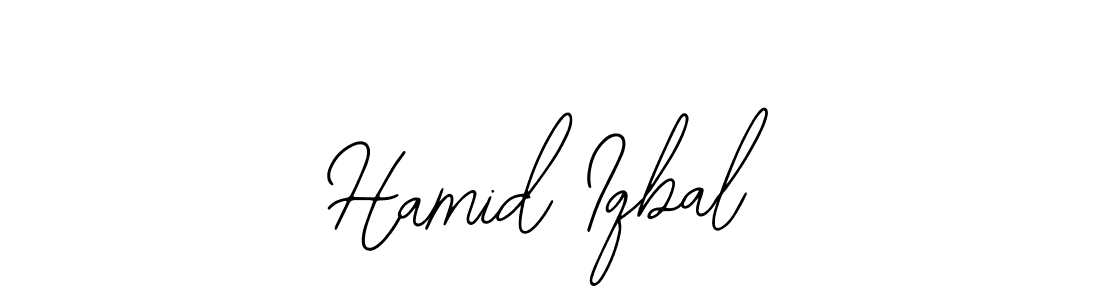 The best way (Bearetta-2O07w) to make a short signature is to pick only two or three words in your name. The name Hamid Iqbal include a total of six letters. For converting this name. Hamid Iqbal signature style 12 images and pictures png