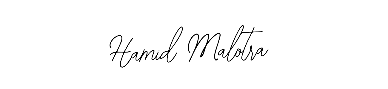 How to make Hamid Malotra name signature. Use Bearetta-2O07w style for creating short signs online. This is the latest handwritten sign. Hamid Malotra signature style 12 images and pictures png