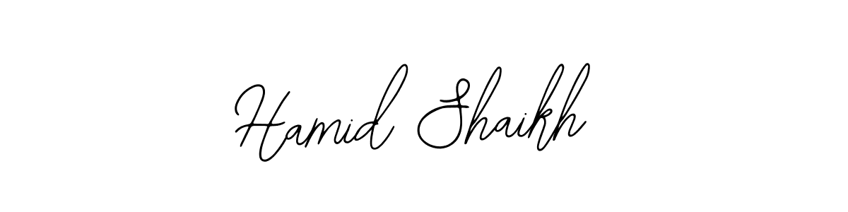 Also You can easily find your signature by using the search form. We will create Hamid Shaikh name handwritten signature images for you free of cost using Bearetta-2O07w sign style. Hamid Shaikh signature style 12 images and pictures png