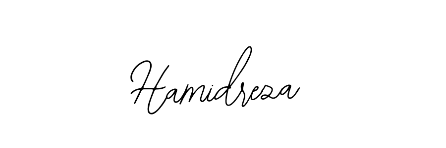 You should practise on your own different ways (Bearetta-2O07w) to write your name (Hamidreza) in signature. don't let someone else do it for you. Hamidreza signature style 12 images and pictures png