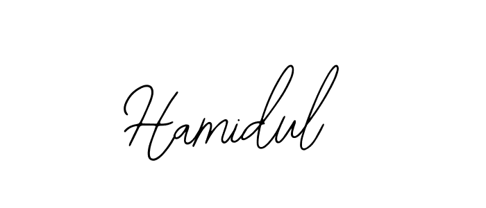 How to make Hamidul signature? Bearetta-2O07w is a professional autograph style. Create handwritten signature for Hamidul name. Hamidul signature style 12 images and pictures png