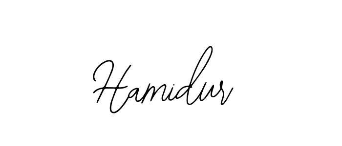 Use a signature maker to create a handwritten signature online. With this signature software, you can design (Bearetta-2O07w) your own signature for name Hamidur. Hamidur signature style 12 images and pictures png