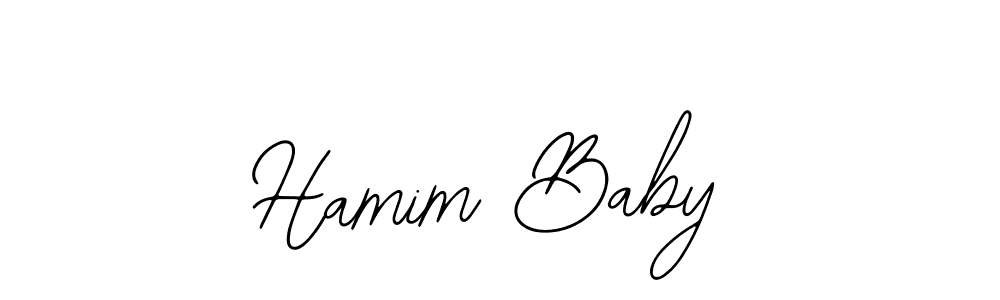 You should practise on your own different ways (Bearetta-2O07w) to write your name (Hamim Baby) in signature. don't let someone else do it for you. Hamim Baby signature style 12 images and pictures png