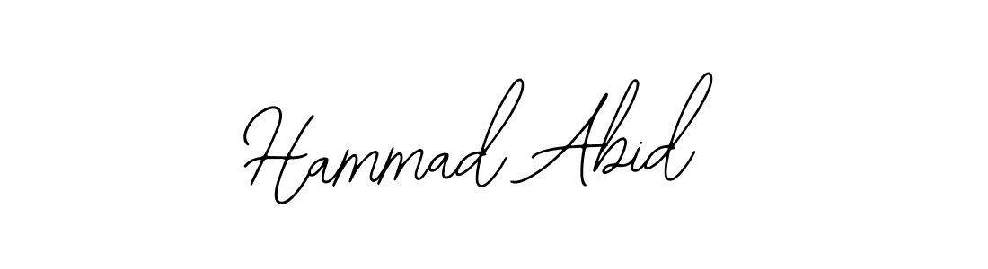 How to make Hammad Abid name signature. Use Bearetta-2O07w style for creating short signs online. This is the latest handwritten sign. Hammad Abid signature style 12 images and pictures png