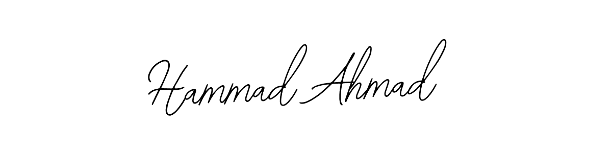 Also You can easily find your signature by using the search form. We will create Hammad Ahmad name handwritten signature images for you free of cost using Bearetta-2O07w sign style. Hammad Ahmad signature style 12 images and pictures png